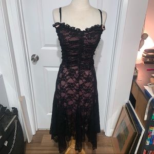 Early 20s Forever 21 goth dress
